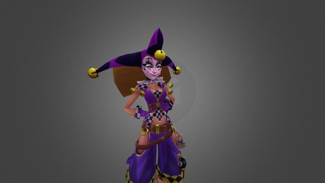 Dungeon Defenders 2 Jester Presentation 3D Model