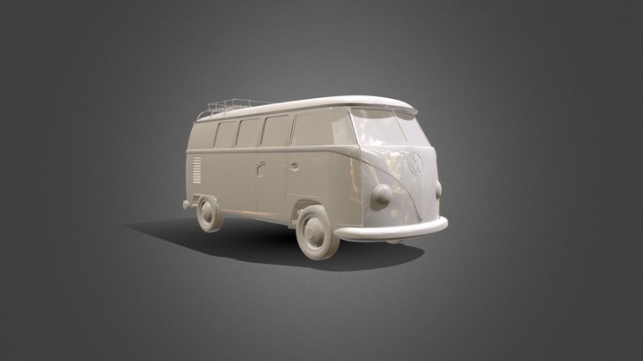VW Transporter 1 Westfalia Campervan WIP 3D Model