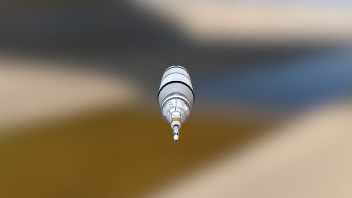 boeing delta V rocket 3D Model