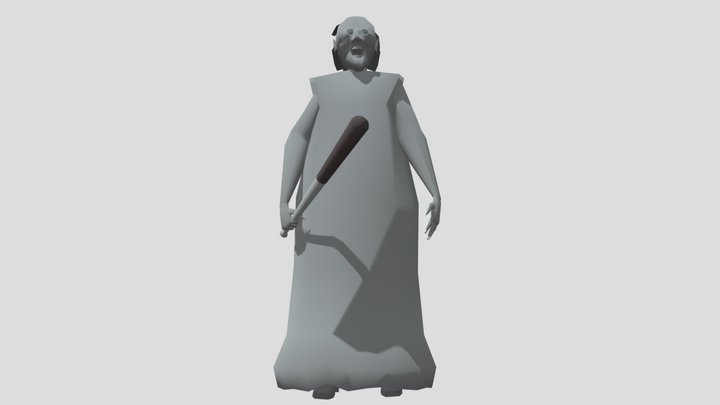 Granny Animated 3D Model