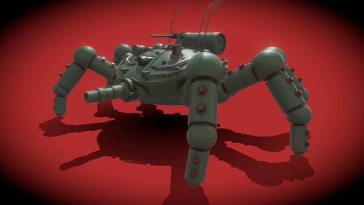 Crab tank WIP 3D Model