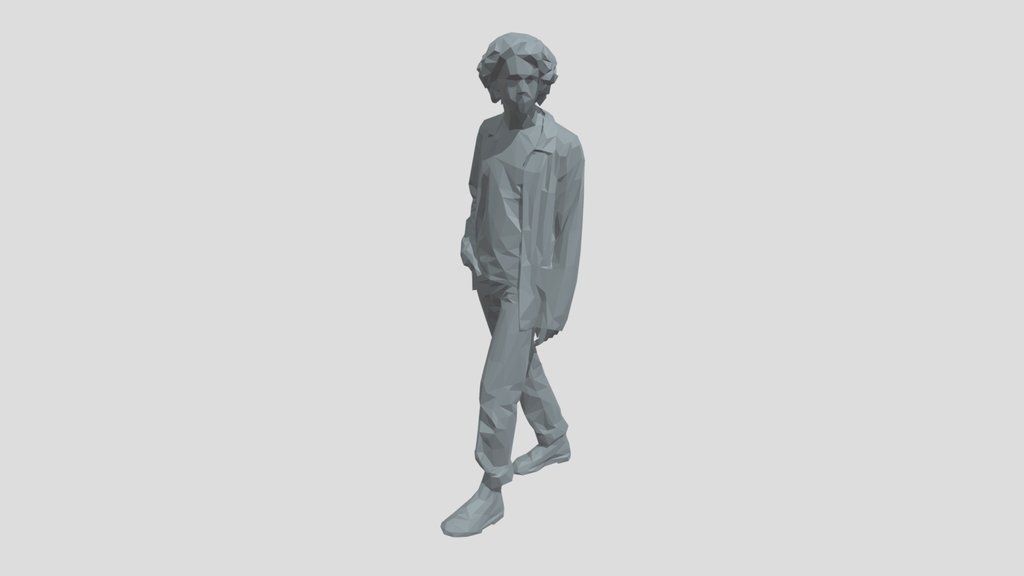 Lowpoly Male Walking