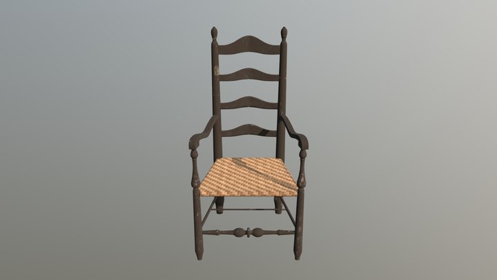 Slave Plantation Chair 3D Model