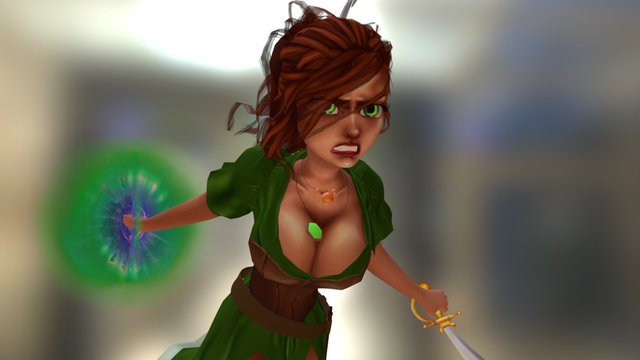 Character Design_DnD_Emily Project 3D Model