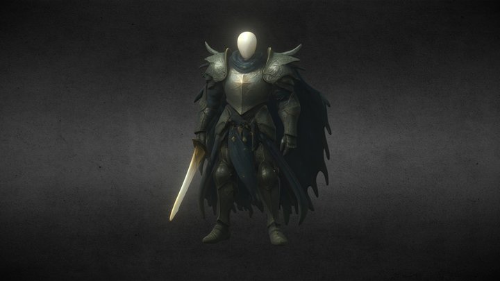 Mannequin Swordsman 3D Model