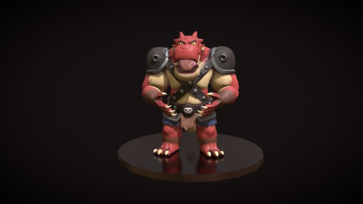 Stylized Berserker 3D Model