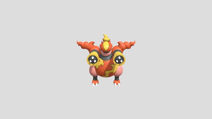 Magmortar - Pokemon – Free 3D Model STL
