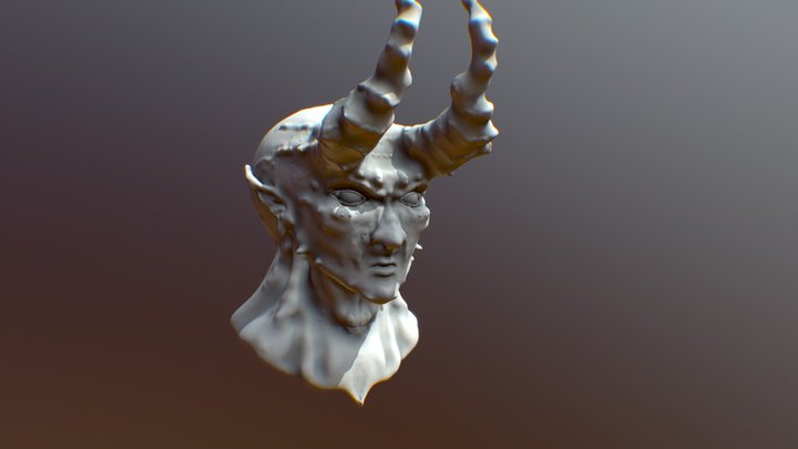 Demon Bust 3D Model