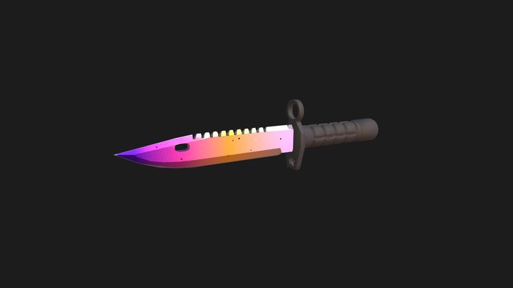 Bayonet knife 3D Model