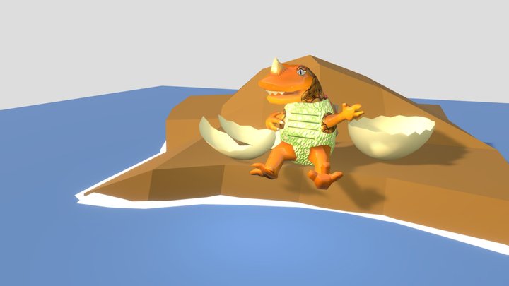 Snap turtle dragon 3D Model