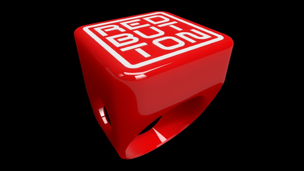 Red button ring
