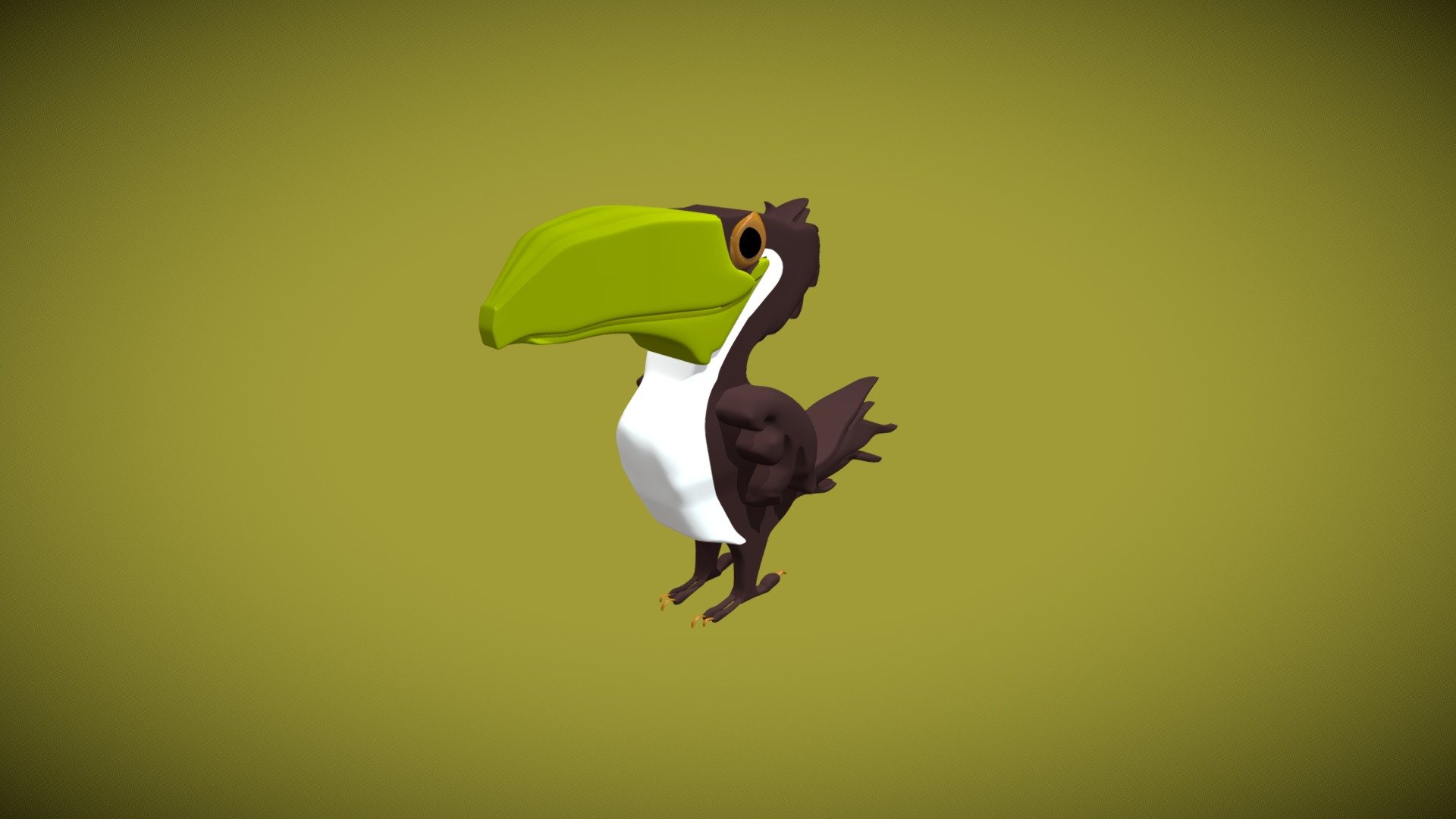 Pelican Cartoon 3D