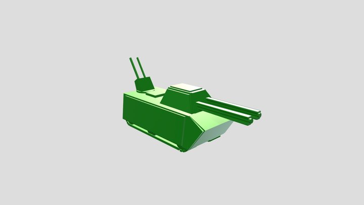 HW XYZ блокинг танк 3D Model