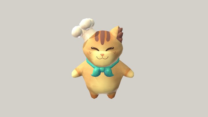 Loaf the Cat 3D Model