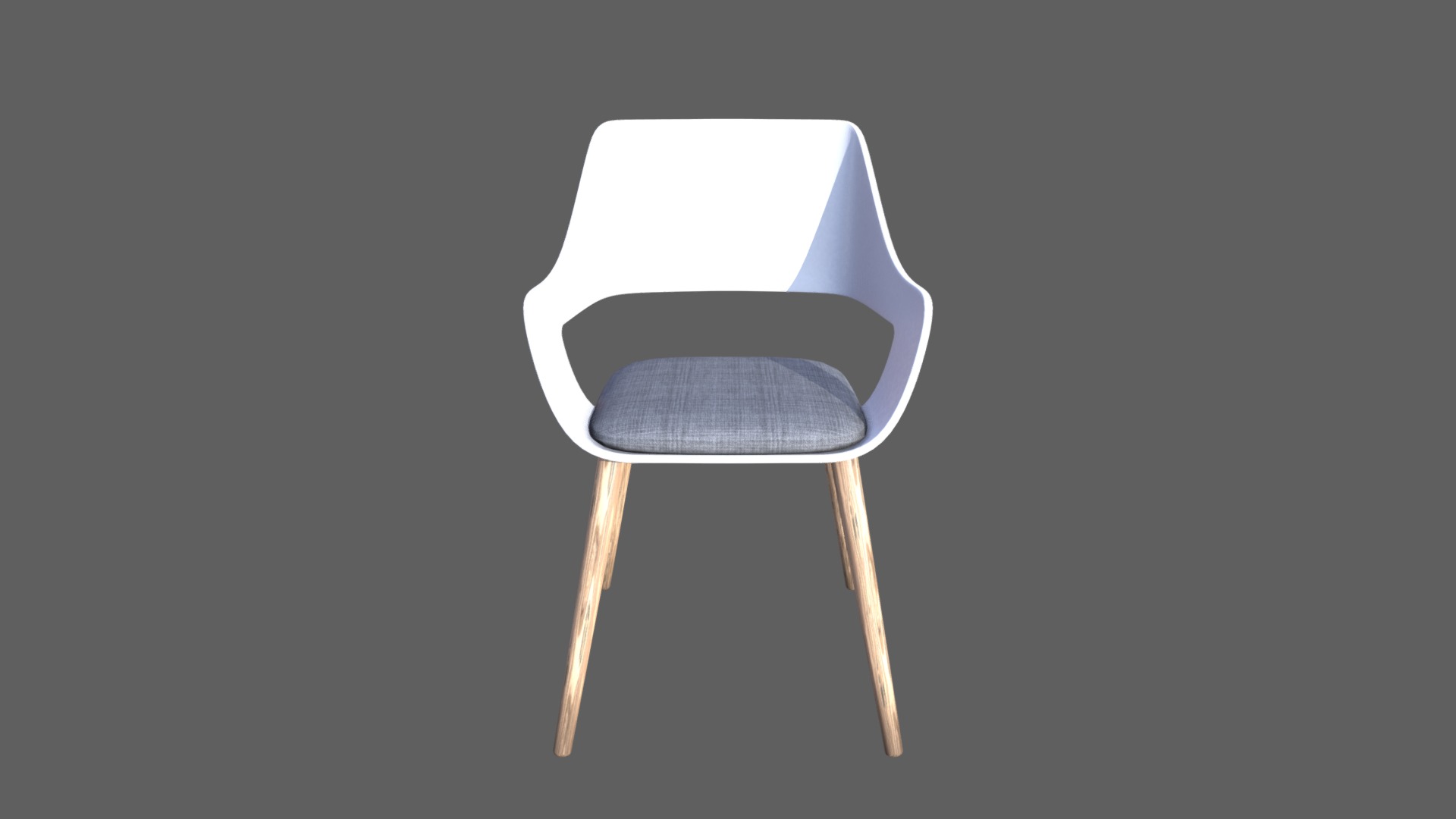 3D model Modern Chair 3 - This is a 3D model of the Modern Chair 3. The 3D model is about a chair with a cushion.