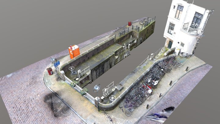 3D model Donkere Sluis Gouda 3D Model