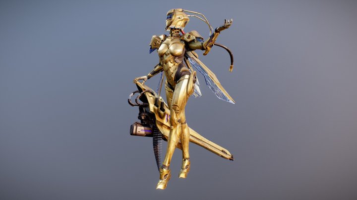 Queen of Gold Talis 3D Model