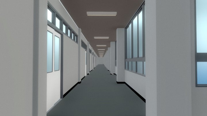 School_[hallway] 3D Model