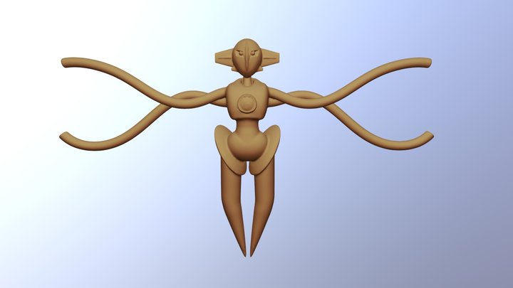 Deoxys Zbrush Sculpt 3D Model