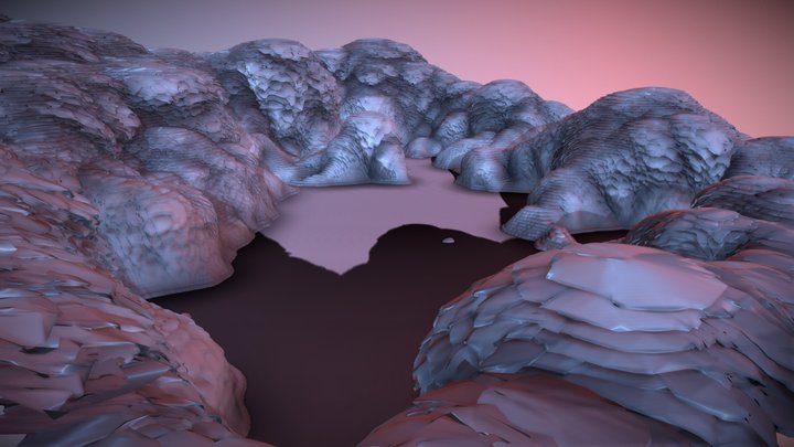 Alien planet 3D Model