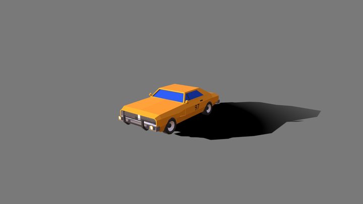 low poly dodge 3D Model