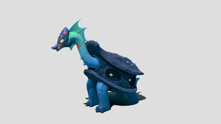 Moray eel monster 3D Model