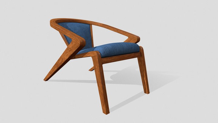 Portuguese Lounge Chair - Portekiz Sandalye 3D Model