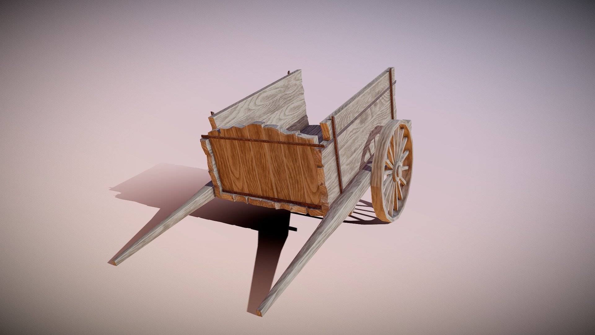 Medieval Cart - 3D model by Brandon Baldwin (@ser_poopums) [0f21e39 ...