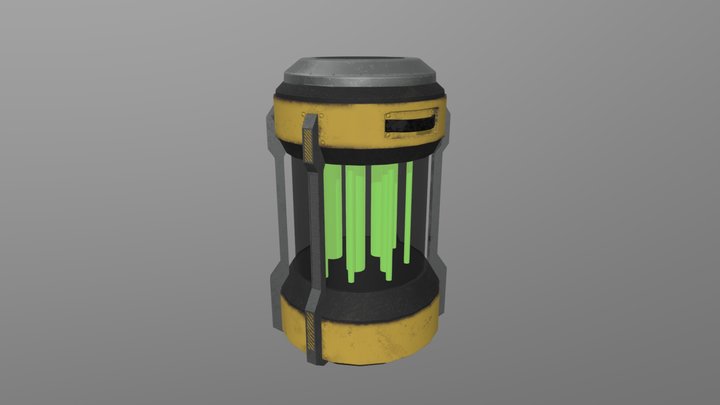 Sci-fi Battery 3D Model