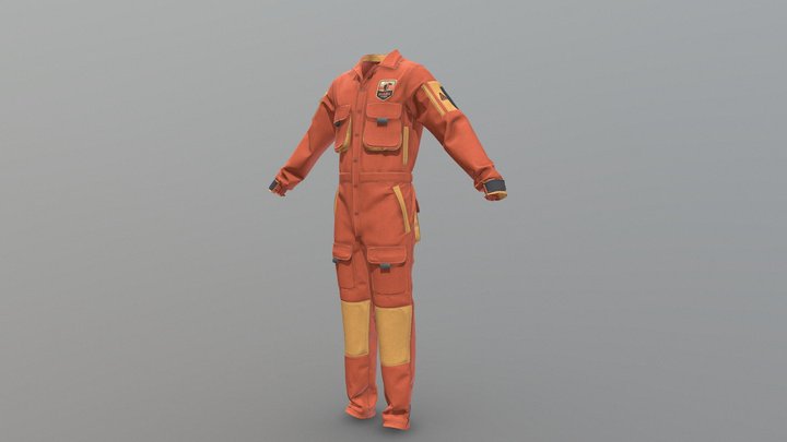 Overall Oranje 3D Model