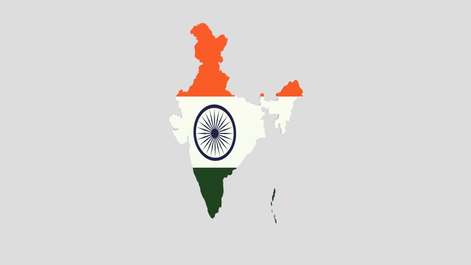 India flag map 3d - Download Free 3D model by OnyxAuraFarm [0f252fc ...