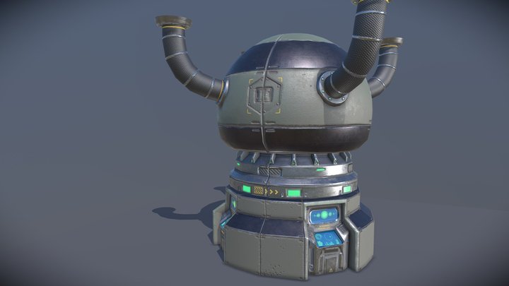 Sci-Fi Generator 3D Model
