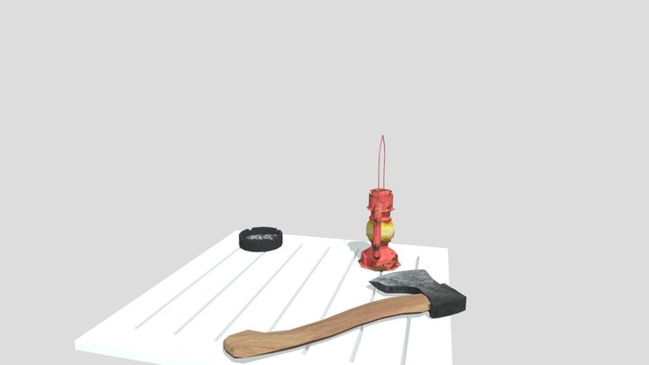Forest Loner - 3 Simple Props 3D Model