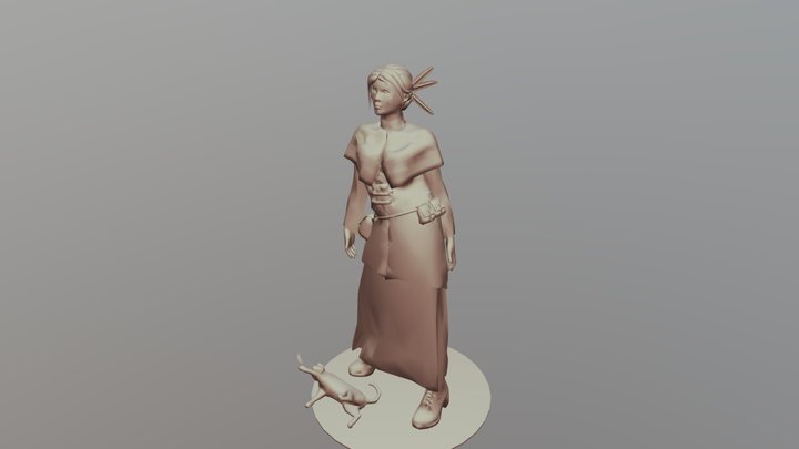 Hilda- Low Poly 3D Model