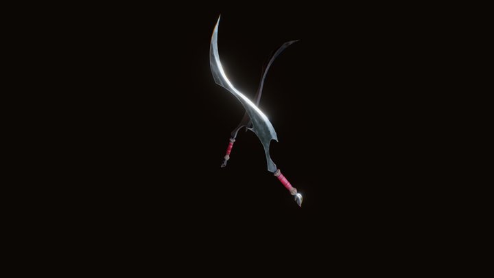curved sword 3D Model