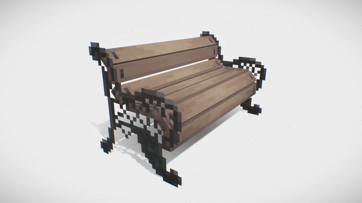 park bench 3D Model