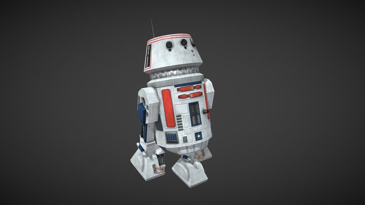 Droid R5-D4 3D Model