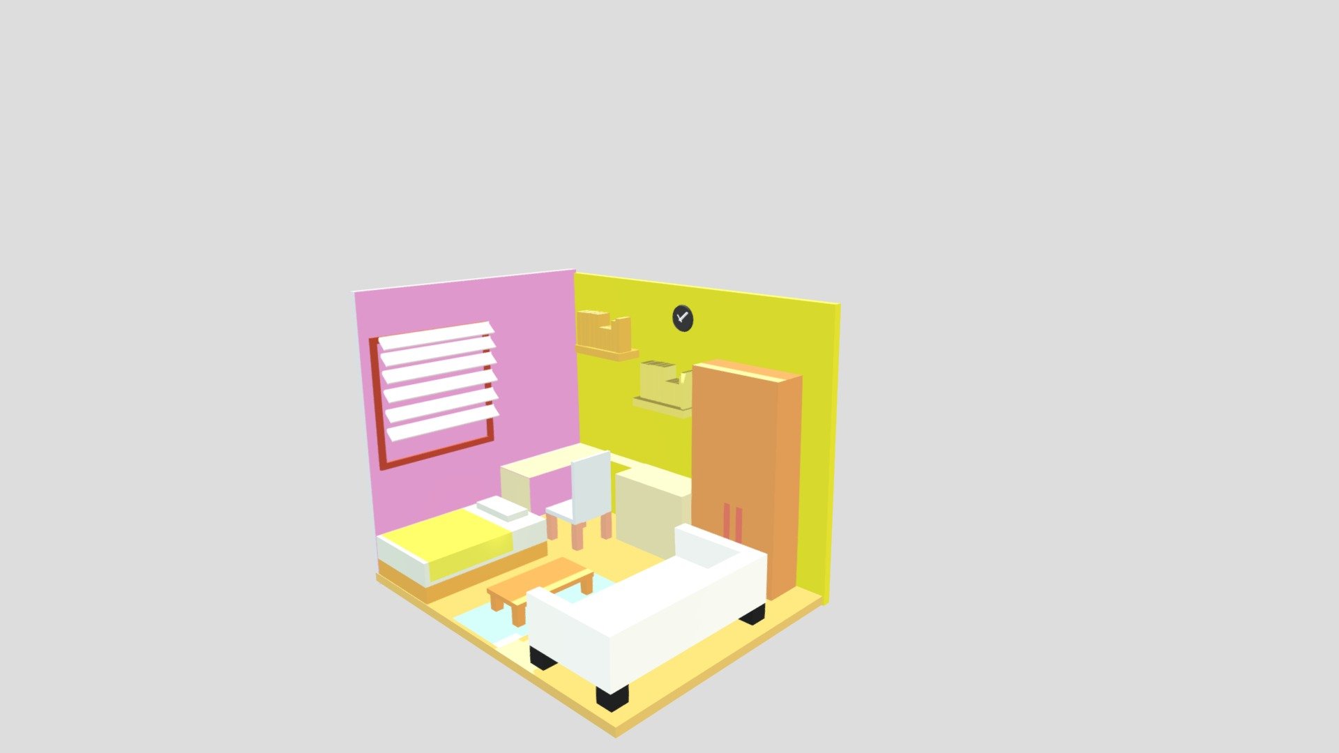 Model Of A Bedroom Download Free 3d Model By Eileenlingad [0f28cd9