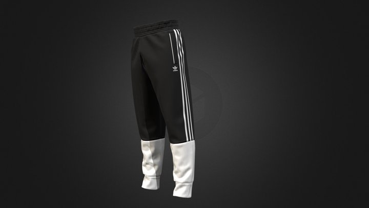 ADIDAS Fleece Track Pants 3D Model