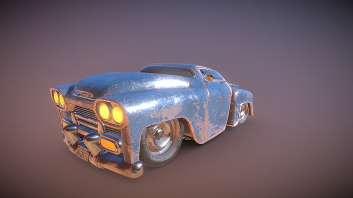 '59 Chevy Apache (Tooned) 3D Model