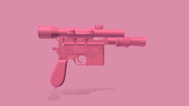 Blaster Han Solo (progreso) 3D Model