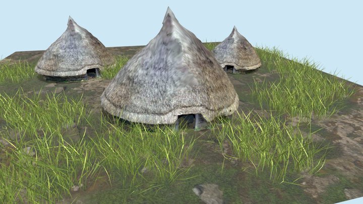 Medieval Roundhouse 3D Model