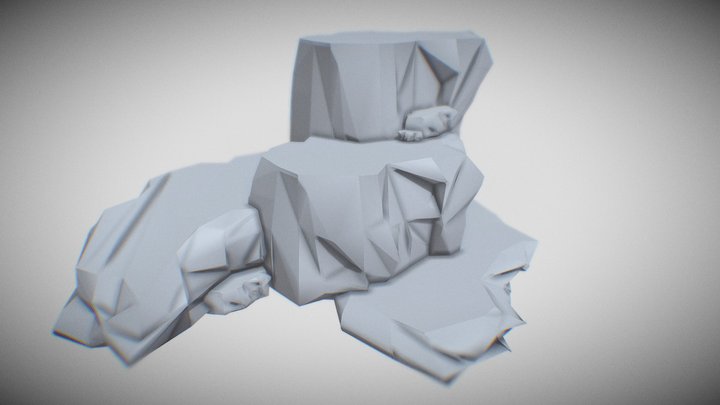 Скалы Дуэйна Джонсона 3D Model
