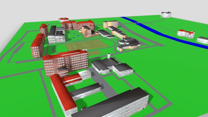 Macheta campus UPT 3D Model