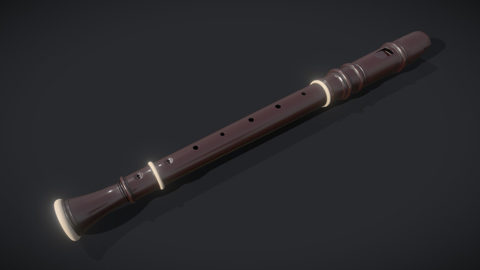 3D model Recorder - This is a 3D model of the Recorder. The 3D model is about a red and silver pen.