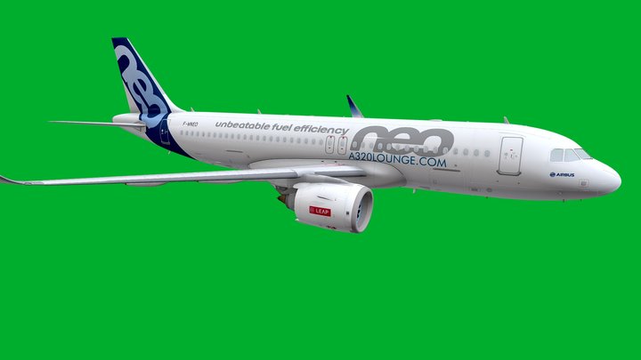 Airbus A-320 - Engine Disassembly 3D Model