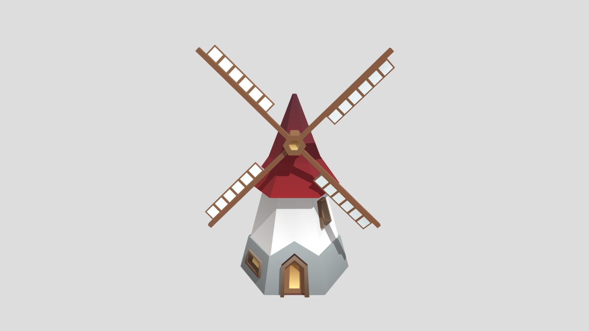 Windmill - 3D model by castrodwg [0f2e6be] - Sketchfab