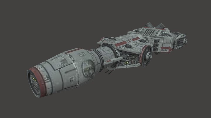 Corbeta Ligera Cañonera Coleriana MK II 3D Model