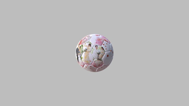近江様5号球サッカーボール 3D Model