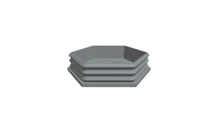 Hex end cap 3D Model